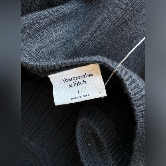 Abercrombie & Fitch | NWT Black Midi Tank Dress Large - Picture 7 of 7